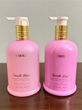 TRULY Smooth Legend Pink Body Wash & Lotion Set